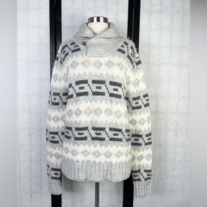 Bonobos Turtleneck Sweater in Gray and Cream M